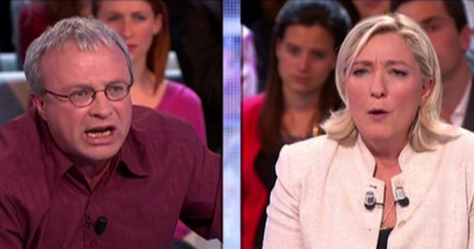 Clash entre Marine Le Pen et Jean-Pierre Mercier - ZAPPING ACTU DU 11/04/2014