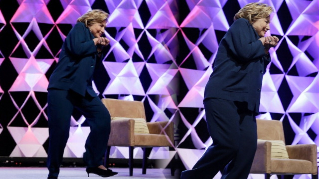 Hillary Rodham Clinton Dodges Rogue Shoe Thrower