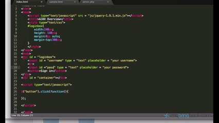 jQuery and AJAX Tutorials 45 | AJAX Login Example