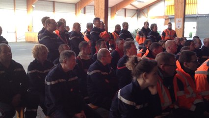 Les pompiers en exercice