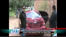 Suboficial integraba banda delincuencial que asaltó banco en Huánuco