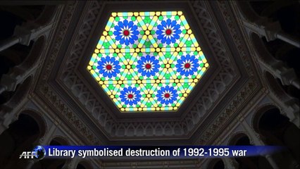 Bosnia's national library opens to press two decades after war