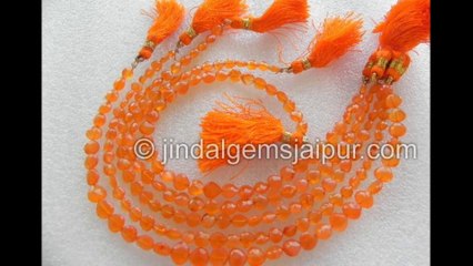 Amazing Sunset Orange Carnelian Gemstone Beads