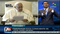 Pide el Papa perdón a las víctimas por abusos sexuales de sacerdotes