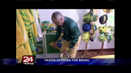 Mundial Brasil 2014: fanático muestra su pasión extrema por su selección