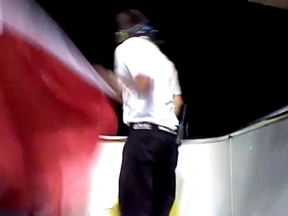 inside the flag stand @ TMS