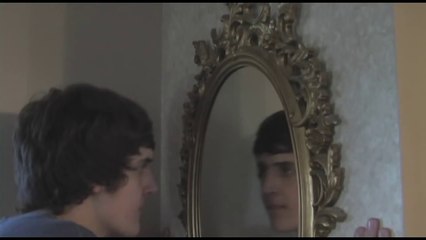Ghost face in mirror, oculus haunted mirror