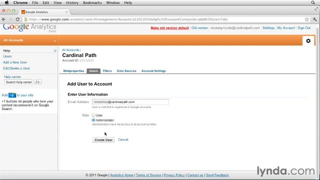 Google Analytic Ess-24-Managing user accounts and profiles