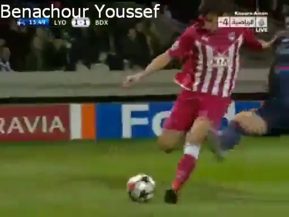 Marouane Chamakh vs Olympique Lyon - Uefa Champions League - 1/4 finale - 2009/2010 - first leg