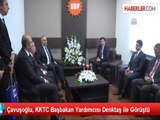 Çavuşoğlu, KKTC Başbakan Yardımcısı Denktaş ile Görüştü