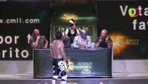 Hechicero vs Guerrero Negro Jr. in a En Busca de un Idolo match