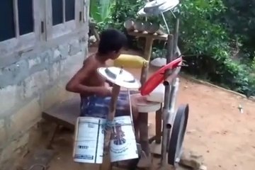 Amazing Street Drum Performance