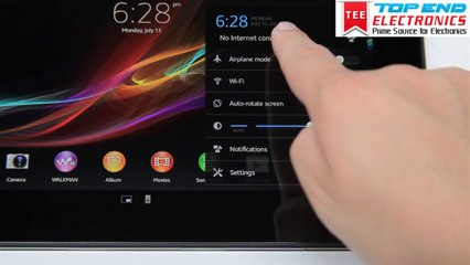 How To Connect Your Xperia™ Tablet Z To Wi-Fi And Use the Airplane Mode feature.
