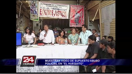 Comerciantes de "El Huequito" denuncian maltratos de la policía en intervención