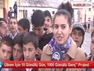 Ülkem İçin 10 Gönüllü Gün, 1000 Gönüllü Genç" Projesi