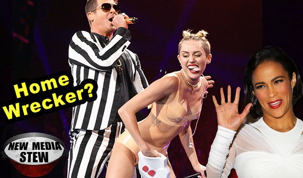 MILEY CYRUS Denies Breaking Up ROBIN THICKE, PAULA PATTON