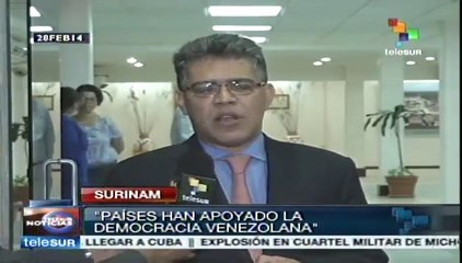 Canciller Jaua pide reunión de la UNASUR para hablar sobre Venezuela