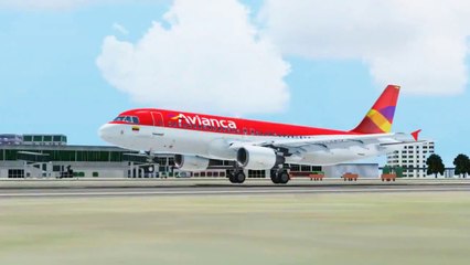 FSX Avianca A320 Landing @ São Paulo Congonhas ( Outside ) ( HD )