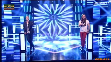 The Voice Of Greece - Battles / Δημος Μπεκε VS Haris Mos..28/2/2014