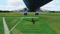 FSX Lufthansa Boeing 727 Landing @ Munich ( Gear ) ( HD )