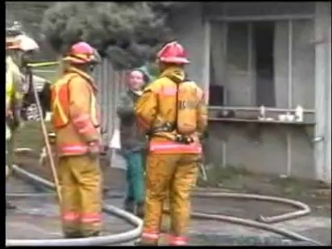 FIRE DEPARTMENT SET HOUSE ON FIRE ON LOUGHEED HWY FIRE DEPARTMENTS FROM CANADA AND USA 2