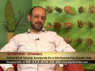 POLİKİSTİK BÖBREK YETMEZLİĞİ-KARACİĞERİNDE KİST--SAFRA KESESİNDE POLİP )