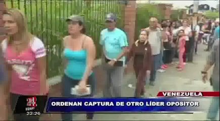 Venezuela: ordenan captura de otro opositor acusado por actos de violencia