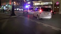 Rihanna escortée par la Police de Suresnes à Paris (video)