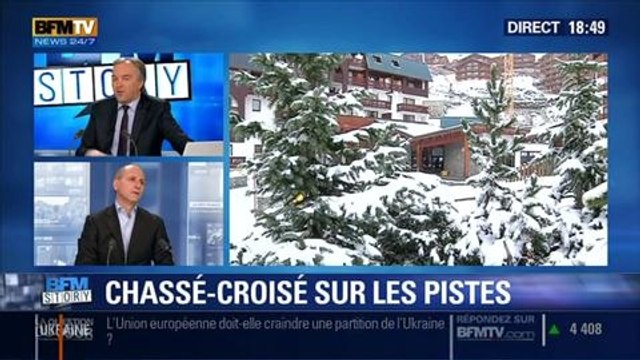 BFM Story: Les vacances d'hiver: chassé-croisé sur les pistes - 28/02