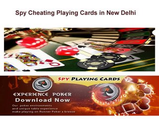 Spy Cheating Playing Cards In New Delhi, India