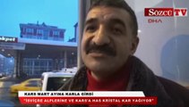 Kars Mart ayına karla girdi