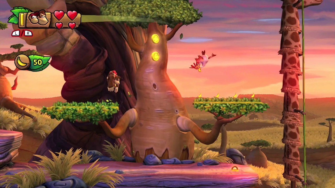 Donkey Kong Country: TF. Carnaval animal 3-1 - Gameplay - 100% puzzles y letras
