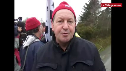 Châteaulin. Une vingtaine de Bonnets rouges sur l'échangeur du Pouillot
