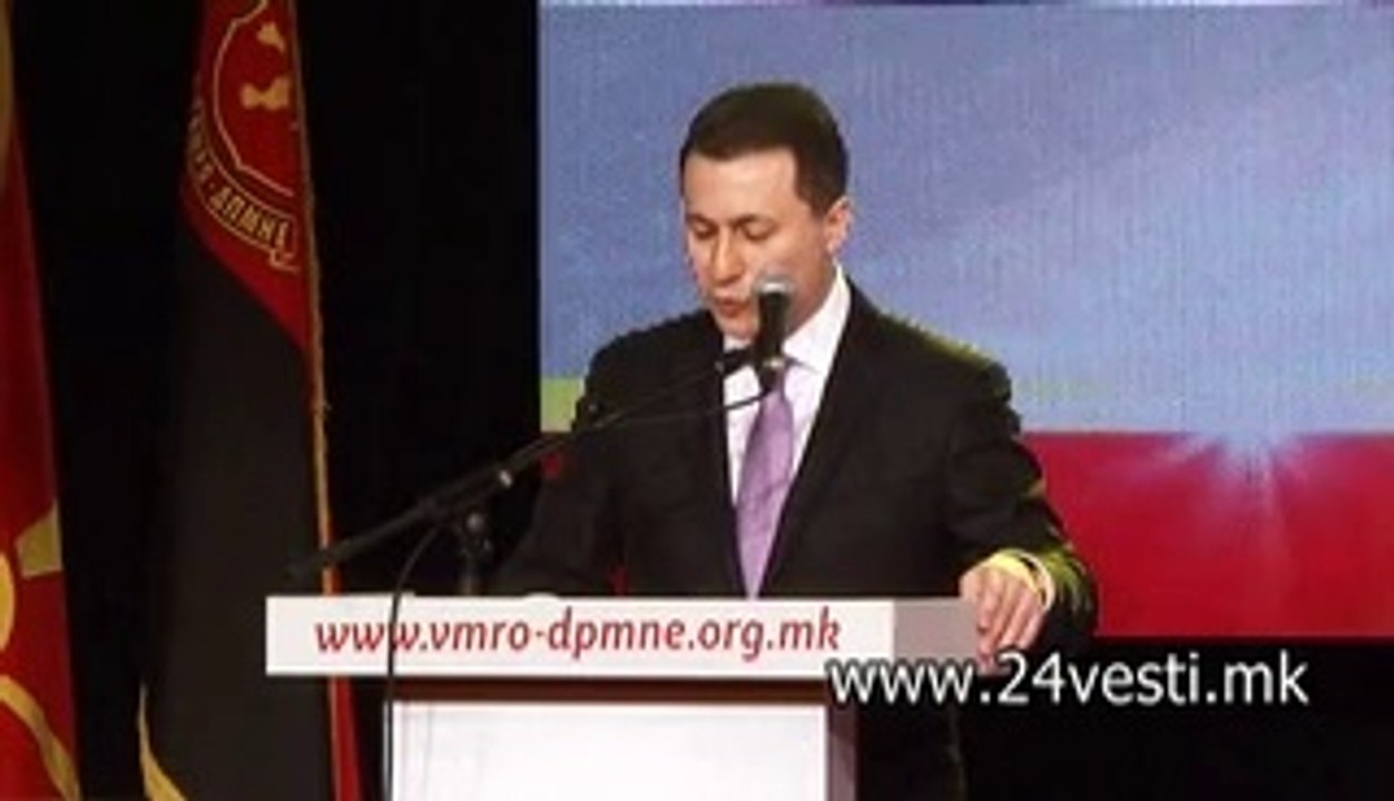 IZJAVA NIKOLA GRUEVSKI ZA IMETO      01 03 2014