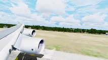 FSX Air New Zealand Boeing 747 Landing @ Cleveland ( Wing ) ( HD )