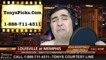 Memphis Tigers vs. Louisville Cardinals Pick Prediction NCAA College Basketball Odds Preview 3-1-2014