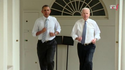Obama et Biden font du footing! Bravo président et vice président!