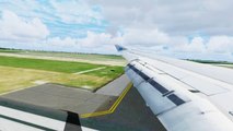 FSX KLM Airbus A330 Landing @ Amsterdam ( Wing ) ( HD )