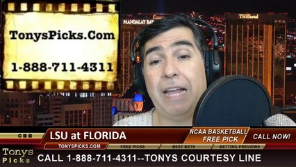 Florida Gators vs. LSU Tigers Pick Prediction NCAA College Basketball Odds Preview 3-1-2014