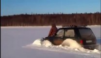Russian Snowplow.... Dumb guys!!!!