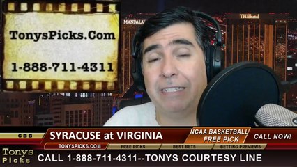 Virginia Cavaliers vs. Syracuse Orange Pick Prediction NCAA College Basketball Odds Preview 3-1-2014