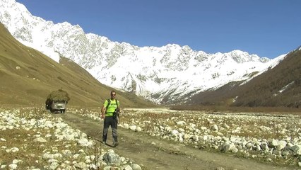 Torrents, montagnes et glaciers en Géorgie