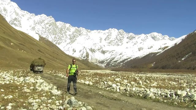 Torrents, montagnes et glaciers en Géorgie