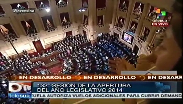 Cristina Fernández inaugura el 132º período de sesiones del Congreso