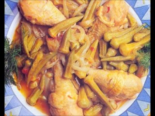 bamyalı piliç tarifi