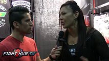 Cyborg Justino on Rousey vs McMann