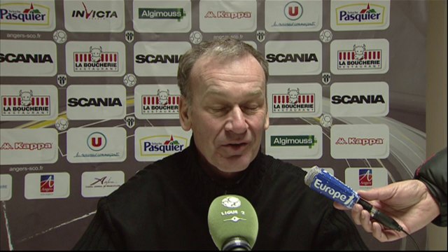 Conférence de presse Angers SCO - ESTAC Troyes (1-1) : Stéphane MOULIN (SCO) - Jean-Marc FURLAN (ESTAC) - 2013/2014