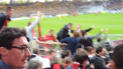 23/02/14 : FCN-SRFC : parcage après but de Konradsen