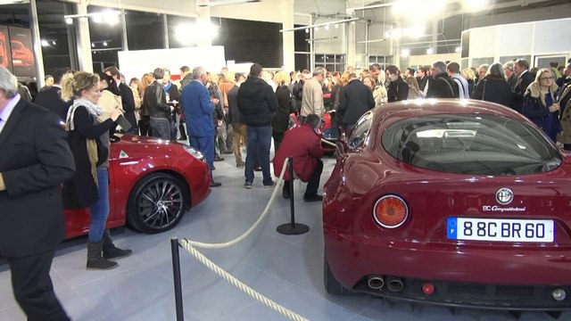 Lancement de l'Alfa Roméo 4C à Reims (La croix Blandin) le 30 octobre 2013