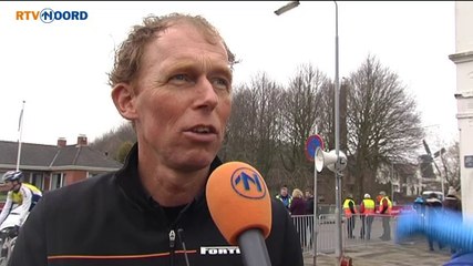 NWVG-ploegleider Marcel Nagengast na de Ronde van Groningen - RTV Noord